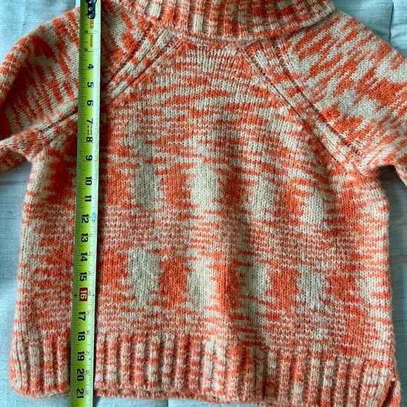 Joie Kaine Chunky Knit Turtleneck — Tiger Lily (Small) - Picture 6 of 6